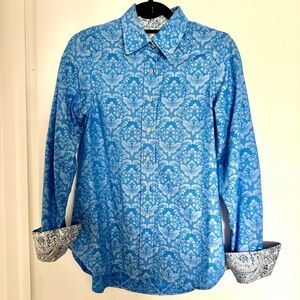 Robert Graham Azure Blue Blouse